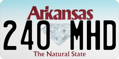 AR license plate 240MHD