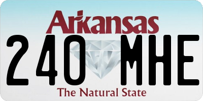 AR license plate 240MHE