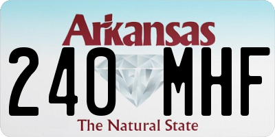 AR license plate 240MHF