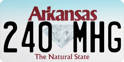 AR license plate 240MHG