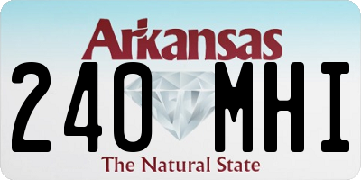 AR license plate 240MHI