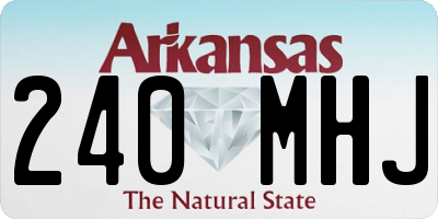 AR license plate 240MHJ