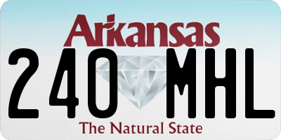 AR license plate 240MHL