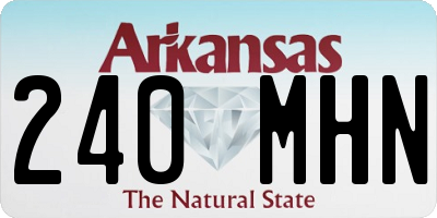 AR license plate 240MHN