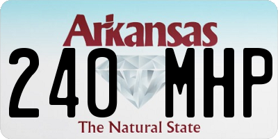 AR license plate 240MHP
