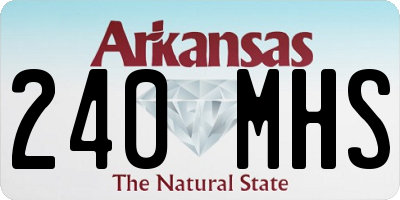 AR license plate 240MHS