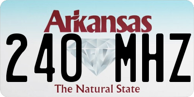 AR license plate 240MHZ
