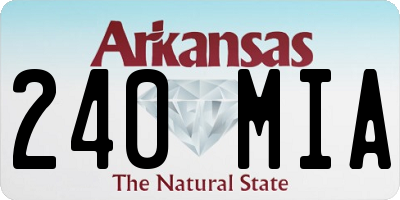 AR license plate 240MIA