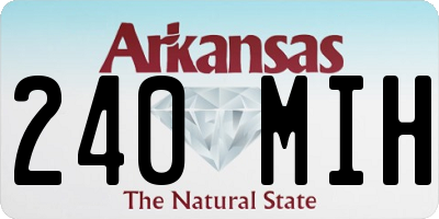 AR license plate 240MIH