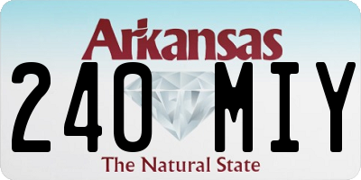 AR license plate 240MIY