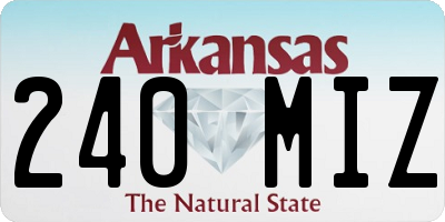 AR license plate 240MIZ