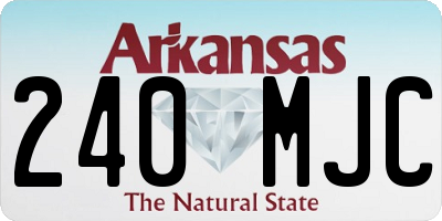 AR license plate 240MJC