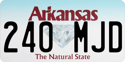 AR license plate 240MJD