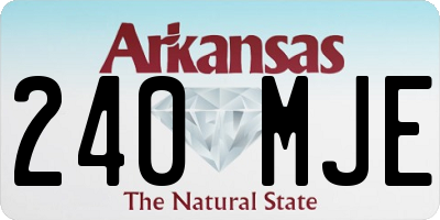 AR license plate 240MJE