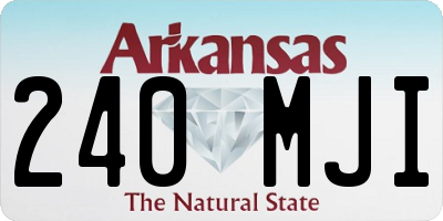 AR license plate 240MJI