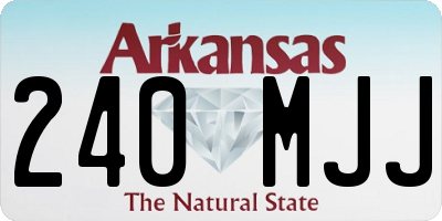 AR license plate 240MJJ