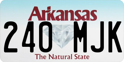 AR license plate 240MJK