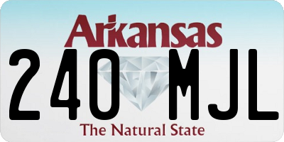 AR license plate 240MJL
