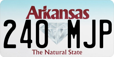 AR license plate 240MJP