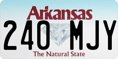 AR license plate 240MJY