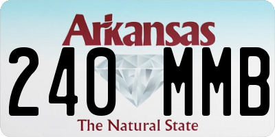 AR license plate 240MMB
