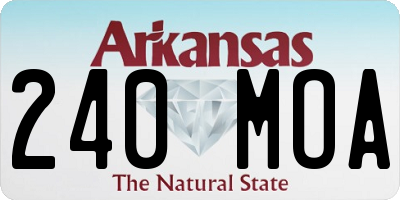 AR license plate 240MOA