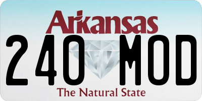 AR license plate 240MOD