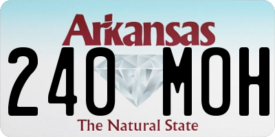 AR license plate 240MOH