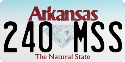 AR license plate 240MSS