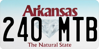 AR license plate 240MTB