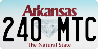 AR license plate 240MTC
