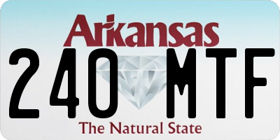 AR license plate 240MTF