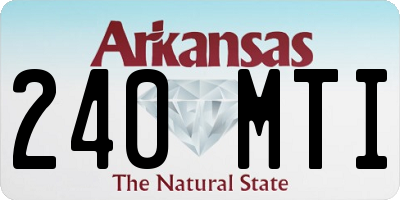 AR license plate 240MTI