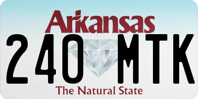 AR license plate 240MTK