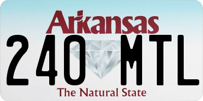 AR license plate 240MTL