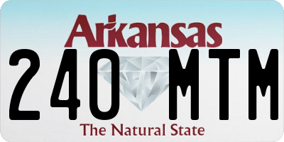 AR license plate 240MTM