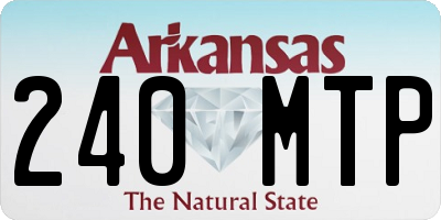 AR license plate 240MTP