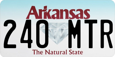 AR license plate 240MTR