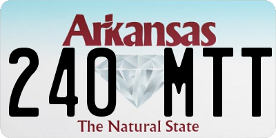 AR license plate 240MTT