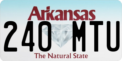 AR license plate 240MTU