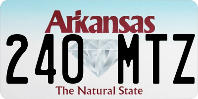 AR license plate 240MTZ