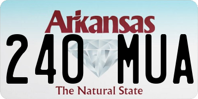 AR license plate 240MUA