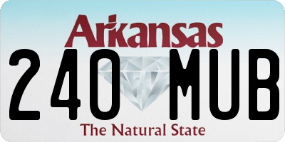 AR license plate 240MUB