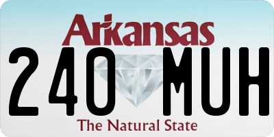 AR license plate 240MUH