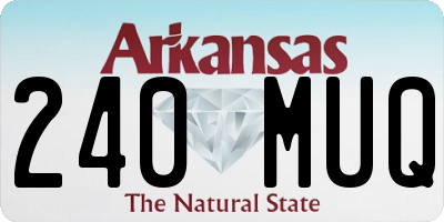 AR license plate 240MUQ