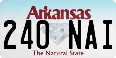 AR license plate 240NAI