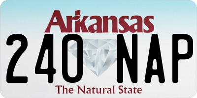 AR license plate 240NAP