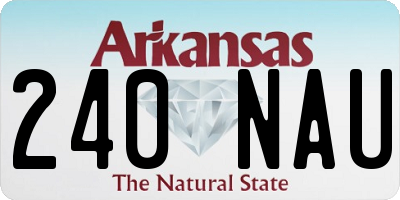AR license plate 240NAU