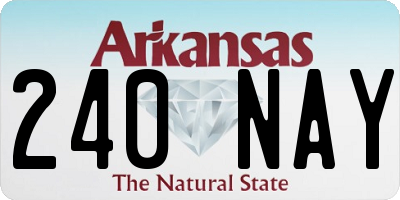 AR license plate 240NAY