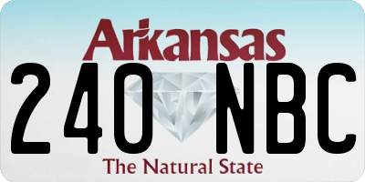 AR license plate 240NBC